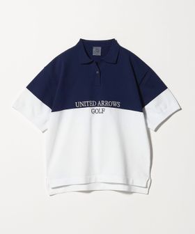 UNITED ARROWS GOLF/ウィメンズ プレーティング ニットポロシャツ/ポロシャツ