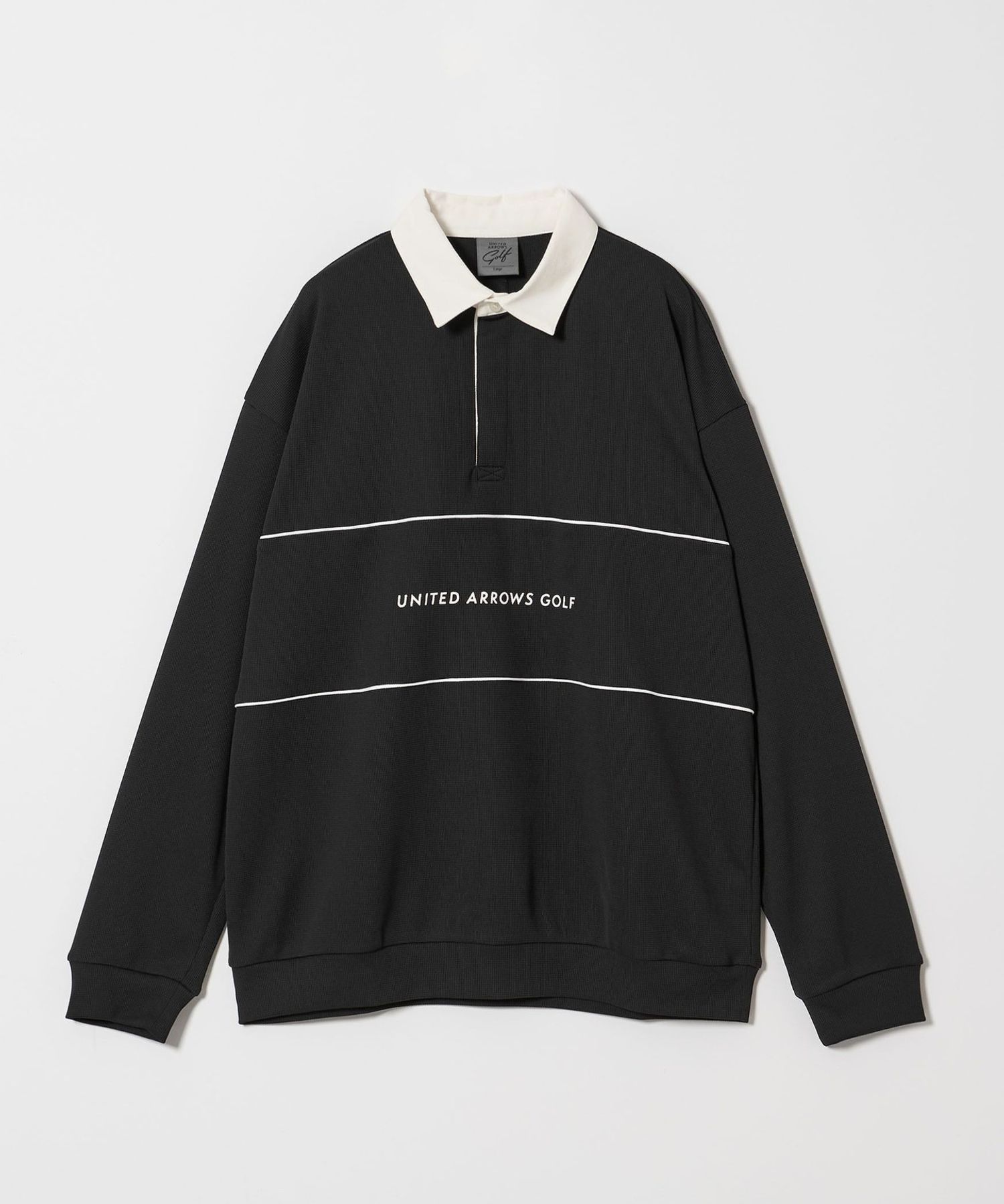 【美品良品】GUYROVER× United ArrowsブラックパイルポロS メンズ ラガー ポロシャツ