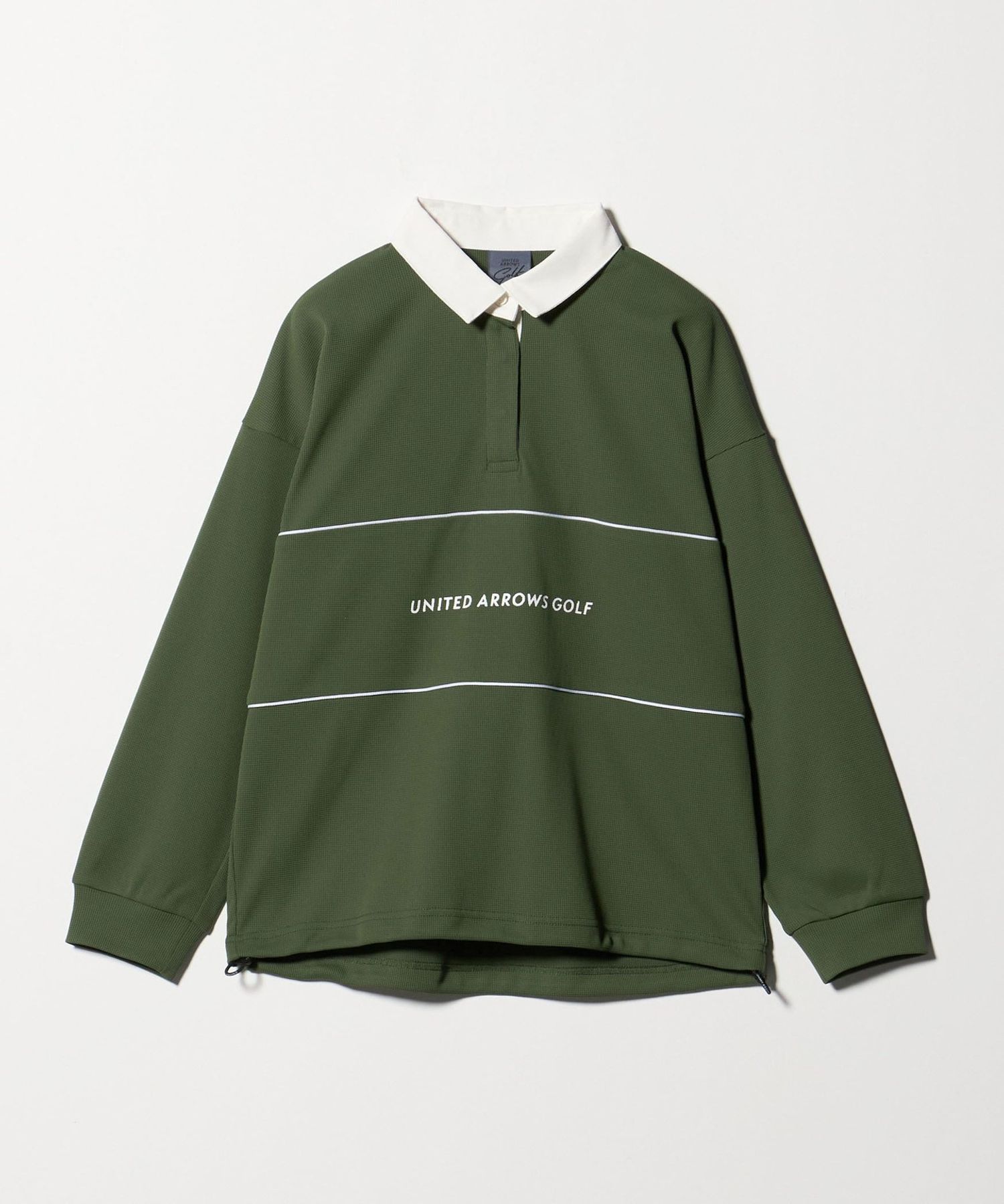 UNITED ARROWS GOLF フード　グリーン　サイズ　L ウィメンズ ラガー ポロシャツ