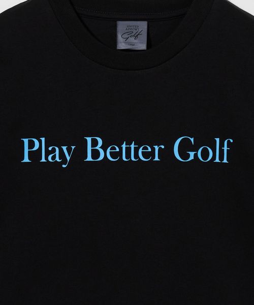 別注】＜COOL CLUBS × UNITED ARROWS GOLF＞ ロゴTシャツ ブラック