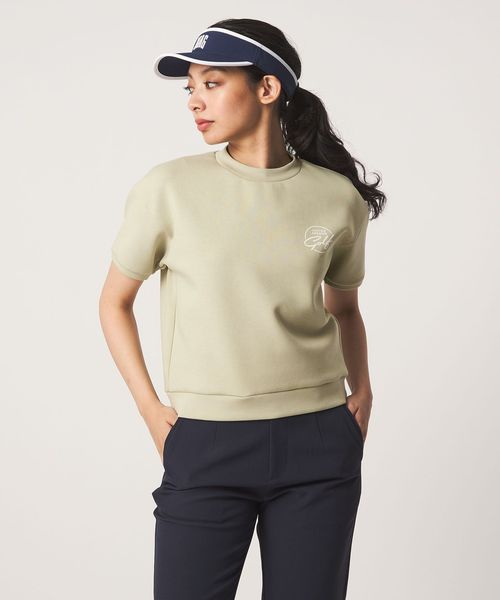 UNITED ARROWS GOLF/ウィメンズ ショートスリーブ モックネック スウェット /Tシャツ / カットソー