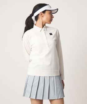 UNITED ARROWS GOLF/ウィメンズ カノコ ロングスリーブ ポロシャツ ヨコストレッチ/ポロシャツ