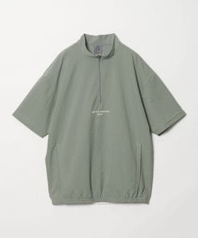 UNITED ARROWS GOLF/メンズ ミニリップ スタンドジップ ショートスリーブ プルオーバー 防しわ 2WAYストレッチ　/シャツ / ブラウス