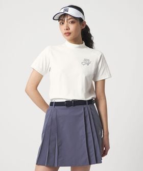 UNITED ARROWS GOLF/ウィメンズ ショルダーライン モックネック シャツ 吸水速乾 UV/ポロシャツ