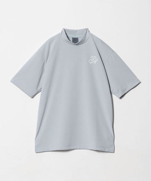 UNITED ARROWS GOLF/メンズ ハニカム モックネック シャツ　吸水速乾/ポロシャツ