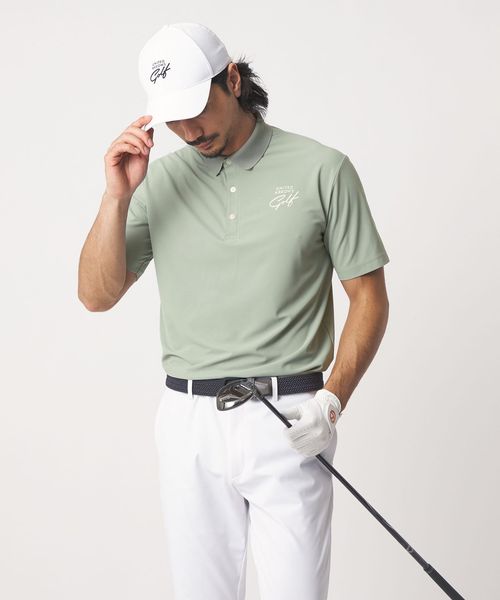 UNITED ARROWS GOLF/メンズ レギュラー カノコ ポロシャツ UV 吸水速乾/ポロシャツ