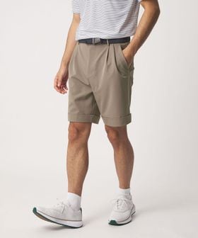 UNITED ARROWS GOLF/メンズ ツイル 2プリーツ ショートパンツ　2WAYストレッチ/ショート / ハーフパンツ