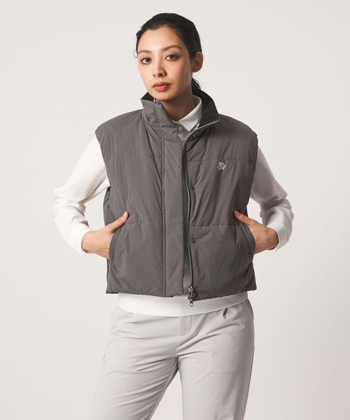 UNITED ARROWS GOLF/ウィメンズ カルバック ベスト ヨコストレッチ 撥水/中綿 / キルティングジャケット