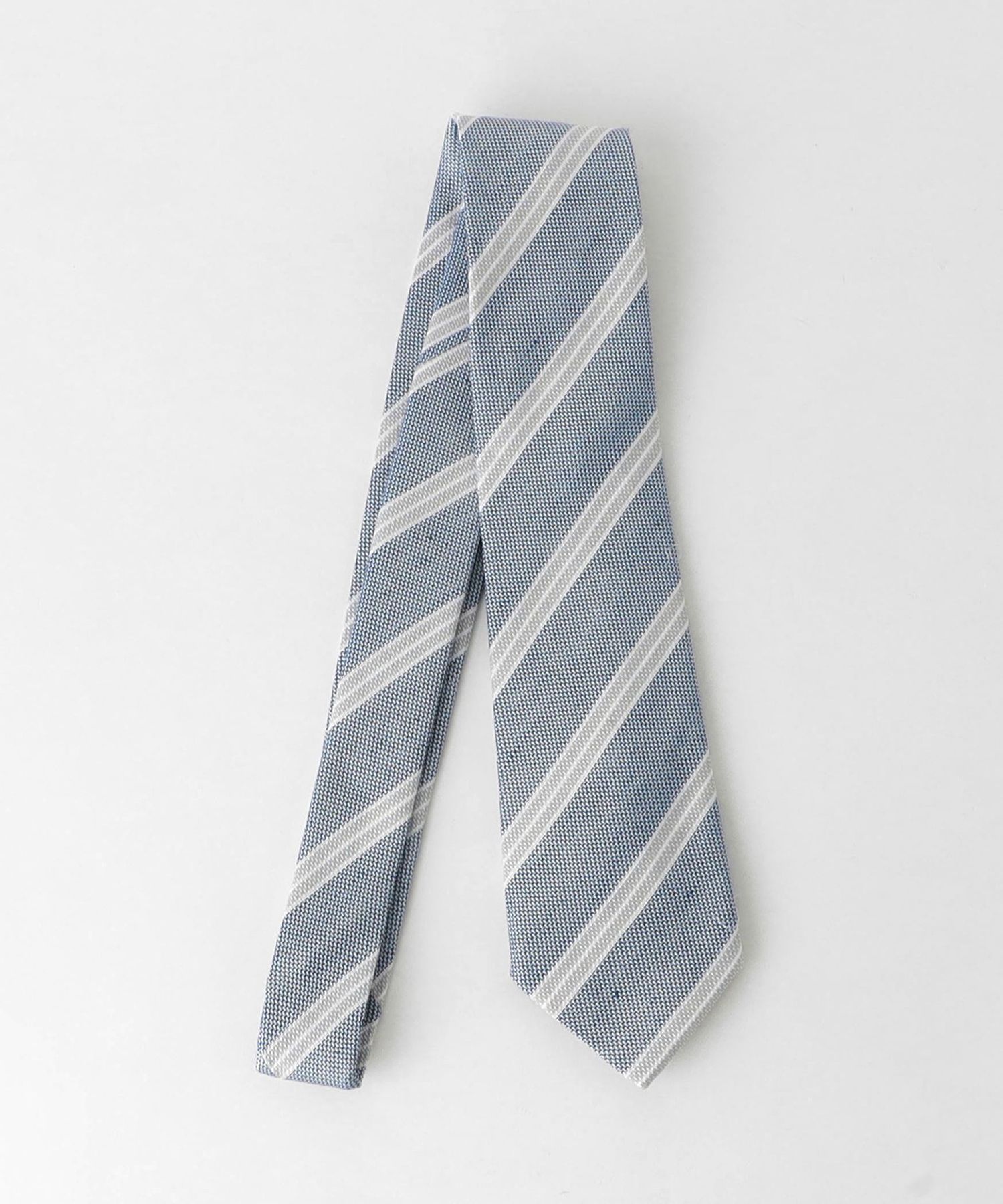 シルクリネン ストライプ ネクタイ 1 ＜A DAY IN THE LIFE＞