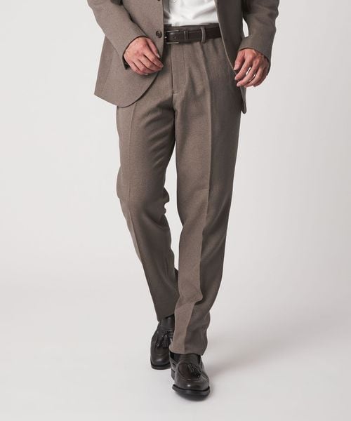 A DAY IN THE LIFE/ウールライク バスケット ノープリーツ スラックス―セットアップ対応・ウォッシャブル―＜A DAY IN THE LIFE＞/セットアップ パンツ