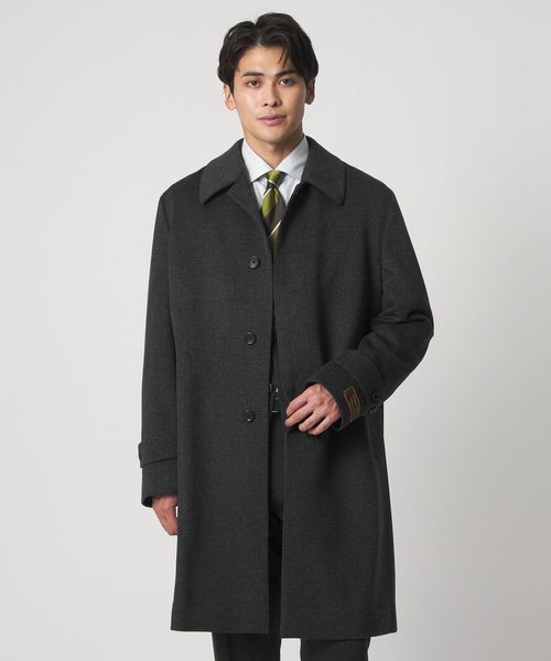 A DAY IN THE LIFE/ビーバー ハウンドトゥース バルカラーコート＜A DAY IN THE LIFE＞/その他コート / ブルゾン