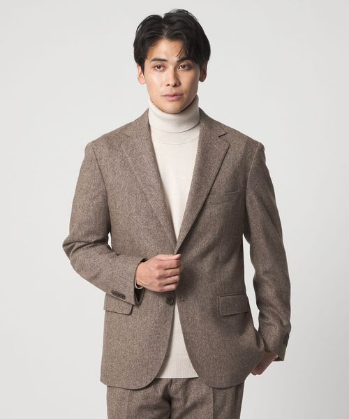 A DAY IN THE LIFE/ホームスパン ベージュ テーラードジャケット―セットアップ対応―＜A DAY IN THE LIFE＞/セットアップ ジャケット