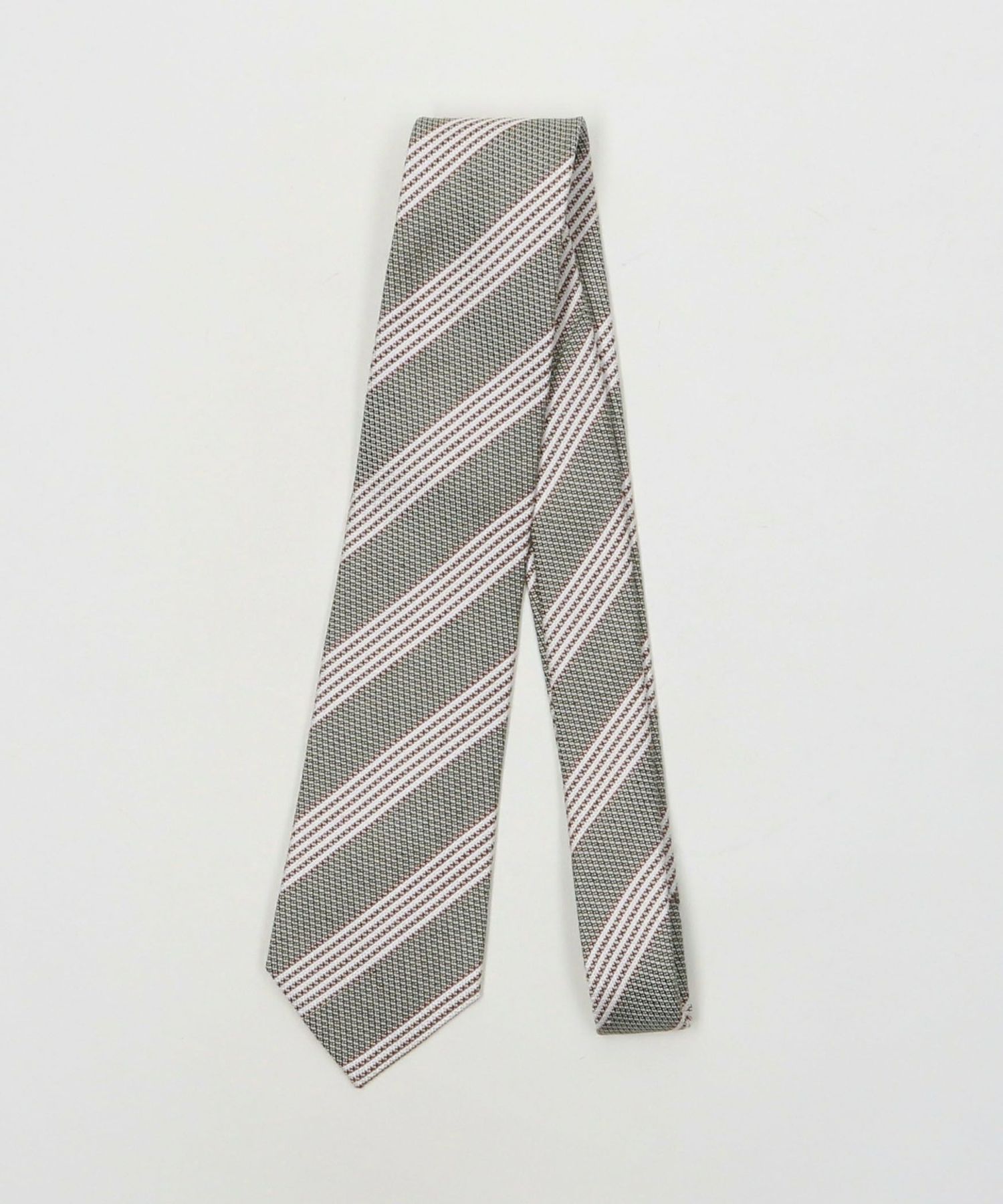 Charvet シルクリネン ネクタイ ストライプ Charvet silk linen stripe tie – Foggy&Sunny