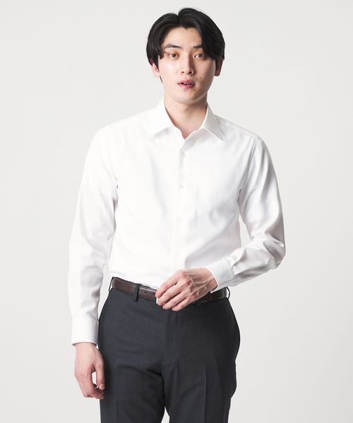 A DAY IN THE LIFE/ヘリンボーン セミワイドカラーシャツ―イージーケア―＜A DAY IN THE LIFE＞/シャツ / ブラウス