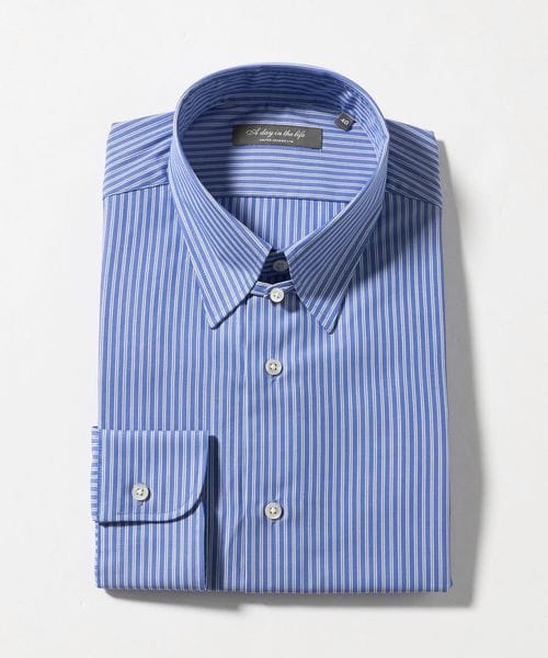 A DAY IN THE LIFE/ダブルストライプ タブカラーシャツ―イージーケア―＜A DAY IN THE LIFE＞/シャツ / ブラウス