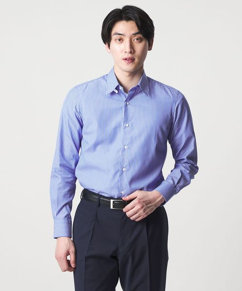 A DAY IN THE LIFE/ダブルストライプ タブカラーシャツ―イージーケア―＜A DAY IN THE LIFE＞/シャツ / ブラウス