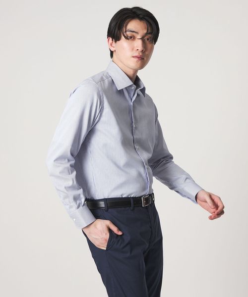 A DAY IN THE LIFE/ツイル ストライプ セミワイドカラーシャツ―イージーケア―＜A DAY IN THE LIFE＞/シャツ / ブラウス