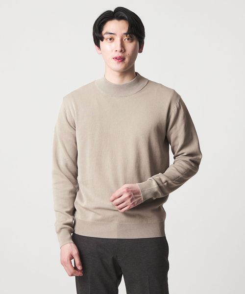 A DAY IN THE LIFE/ハイゲージ ミラノリブ モックネックニット―ウォッシャブル―＜A DAY IN THE LIFE＞/ニット / セーター