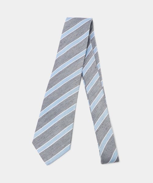 A DAY IN THE LIFE/シルク リネン ストライプネクタイ 2＜A DAY IN THE LIFE＞/ネクタイ / ボウタイ