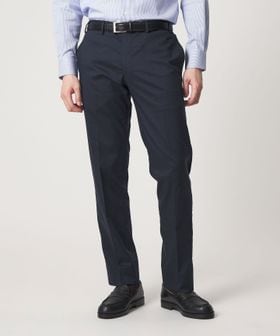 A DAY IN THE LIFE/ツイル ノープリーツ テーパード スラックス ―マシンウォッシャブル・接触冷感―＜A DAY IN THE LIFE＞/スラックス