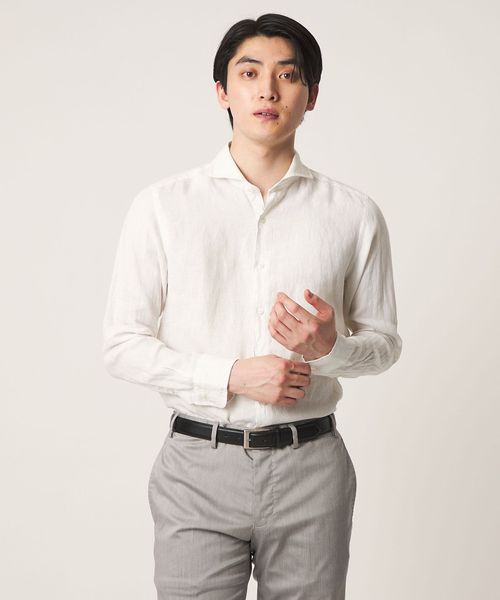 A DAY IN THE LIFE/リネン カッタウェイカラーシャツ＜A DAY IN THE LIFE＞/シャツ / ブラウス