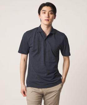 A DAY IN THE LIFE/メランジ カノコ ワイドカラー ポロシャツ―吸水速乾―＜A DAY IN THE LIFE＞/ポロシャツ