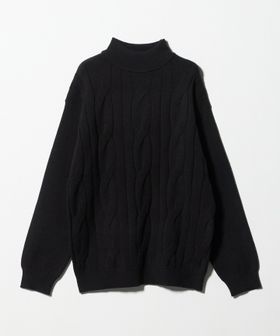 A DAY IN THE LIFE/ビッグ ケーブル モックネックニット―ウォッシャブル―＜A DAY IN THE LIFE＞/ニット / セーター