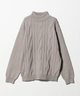 A DAY IN THE LIFE/ビッグ ケーブル モックネックニット―ウォッシャブル―＜A DAY IN THE LIFE＞/ニット / セーター