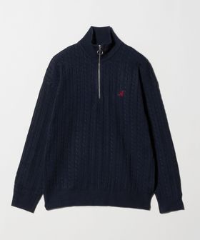 A DAY IN THE LIFE/【別注】 ＜KANGOL＞ハイゲージ ケーブル ハーフジップニット―マシンウォッシャブル―＜A DAY IN THE LIFE＞/ニット / セーター