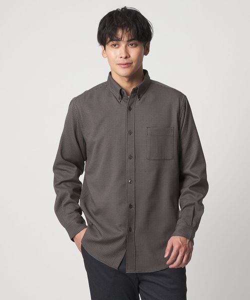 A DAY IN THE LIFE/ウールライク ガンクラブ チェック ボタンダウンシャツ＜A DAY IN THE LIFE＞/シャツ / ブラウス