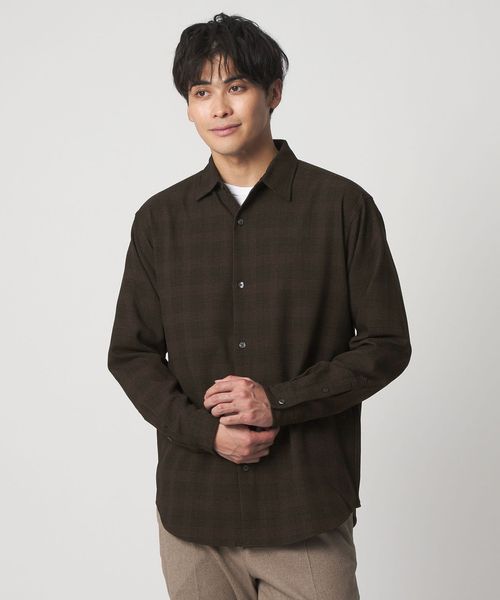 A DAY IN THE LIFE/ウールライク グレンチェック リラックスシャツ＜A DAY IN THE LIFE＞/シャツ / ブラウス