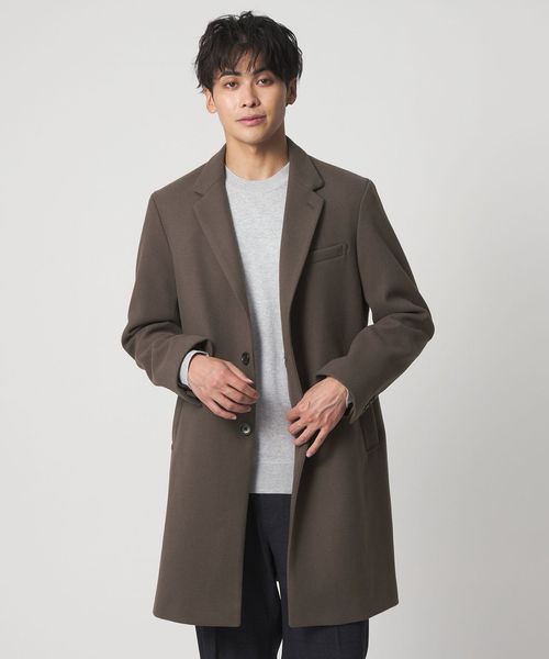 A DAY IN THE LIFE/ニットメルトン シングルチェスターコート＜A DAY IN THE LIFE＞/チェスターコート