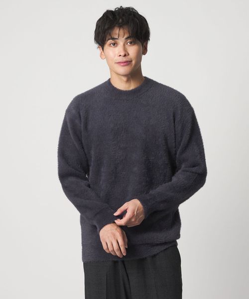 A DAY IN THE LIFE/へアリー ダブルフェイス クルーネックニット―ウォッシャブル―＜A DAY IN THE LIFE＞/ニット / セーター