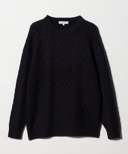 A DAY IN THE LIFE/ミドルゲージ アラン ニット―ウォッシャブル―＜A DAY IN THE LIFE＞/ニット / セーター