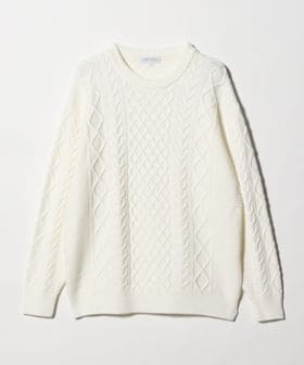 A DAY IN THE LIFE/ミドルゲージ アラン ニット―ウォッシャブル―＜A DAY IN THE LIFE＞/ニット / セーター