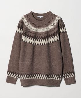 A DAY IN THE LIFE/フェザーヤーン ノルディック ニット―ウォッシャブル―＜A DAY IN THE LIFE＞/ニット / セーター