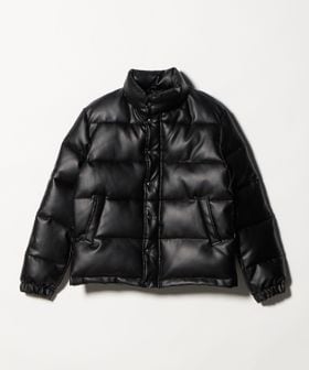 A DAY IN THE LIFE/レザーライク スタンドカラー ブルゾン＜A DAY IN THE LIFE＞/中綿 / キルティングジャケット