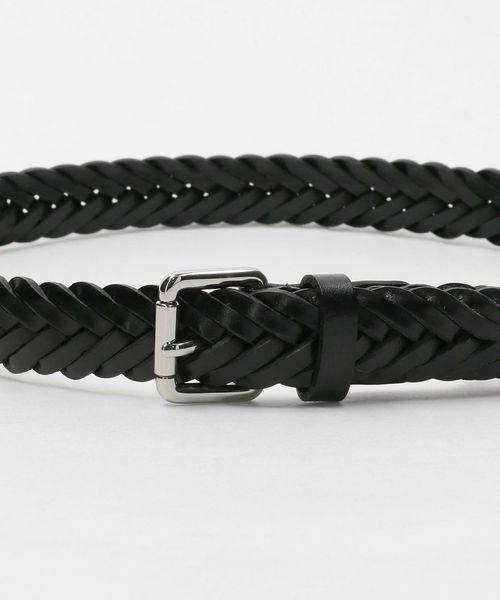 25mm UNITED ARROWS 濃茶 M 牛革 12,980円 ベルト レザーメッシュベルト 25＜A DAY IN THE LIFE＞