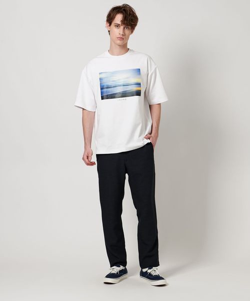 PHEENY プリントクルーネックカットソー PHEENY/PRINT JERSEY CREW NECK(MULTI)