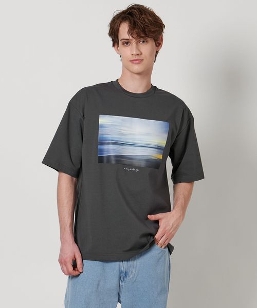 tシャツ 「洗える」エッセンシャルポンチクルーネック カットソー レディース ポンチ プリント クルーネックカットソー 1＜A DAY IN THE LIFE＞