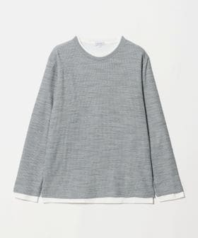 A DAY IN THE LIFE/ドビーワッフル レイヤード ジャストカットソー＜A DAY IN THE LIFE＞/Tシャツ / カットソー