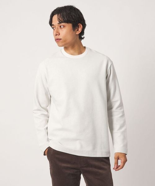 A DAY IN THE LIFE/裏起毛 ダブルフェイス リップル カットソー＜A DAY IN THE LIFE＞/Tシャツ / カットソー