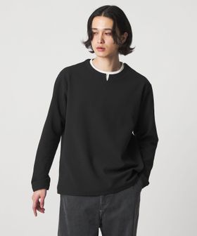 A DAY IN THE LIFE/バウンシー ジャガード フェイクレイヤード キーネックカットソー＜A DAY IN THE LIFE＞/Tシャツ / カットソー