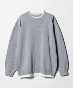 A DAY IN THE LIFE/メランジ フェイクレイヤード ニット―ウォッシャブル―＜A DAY IN THE LIFE＞/ニット / セーター