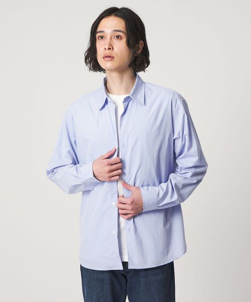 A DAY IN THE LIFE/ライトワッシャー ポプリン リラックスレギュラーカラーシャツ＜A DAY IN THE LIFE＞/シャツ / ブラウス