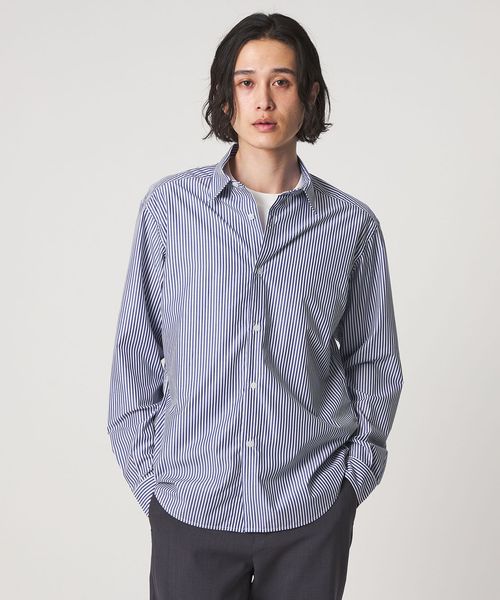 A DAY IN THE LIFE/ブルーパターン ドレープ リラックスシャツ＜A DAY IN THE LIFE＞/シャツ / ブラウス