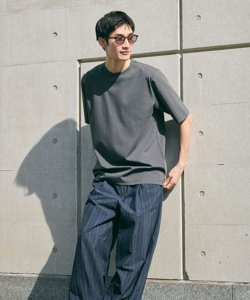 A DAY IN THE LIFE/シャイニー ポンチ ジャストクルーネックカットソー＜A DAY IN THE LIFE＞/Tシャツ / カットソー