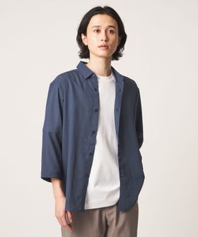 A DAY IN THE LIFE/リネンライク スラブ レギュラーカラー 7分袖シャツ―吸水速乾・通気性―＜A DAY IN THE LIFE＞/シャツ / ブラウス