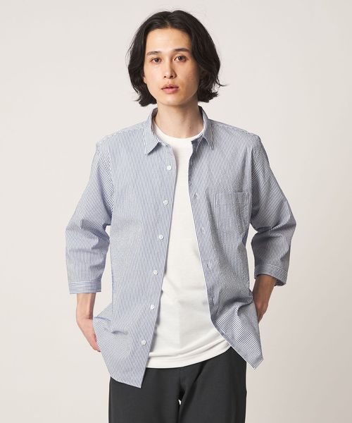 A DAY IN THE LIFE/クールマックス サッカー レギュラーカラー７分袖シャツ―吸水速乾―＜A DAY IN THE LIFE＞/シャツ / ブラウス