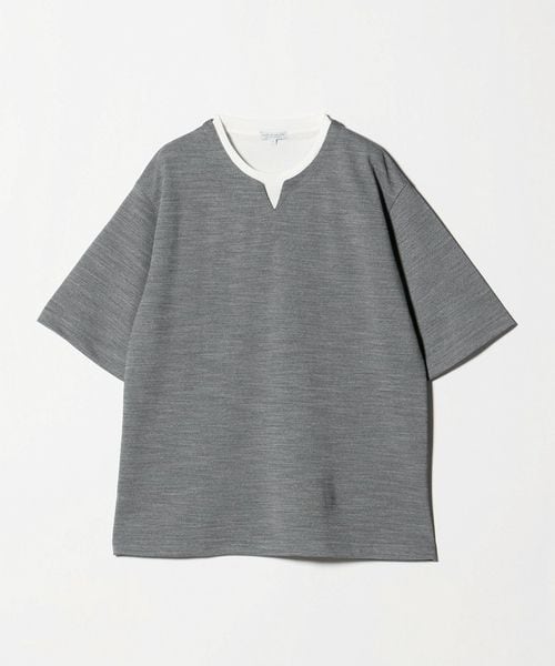 A DAY IN THE LIFE/メランジ スラブ カノコ キーネックカットソー―吸水速乾―＜A DAY IN THE LIFE＞/Tシャツ / カットソー